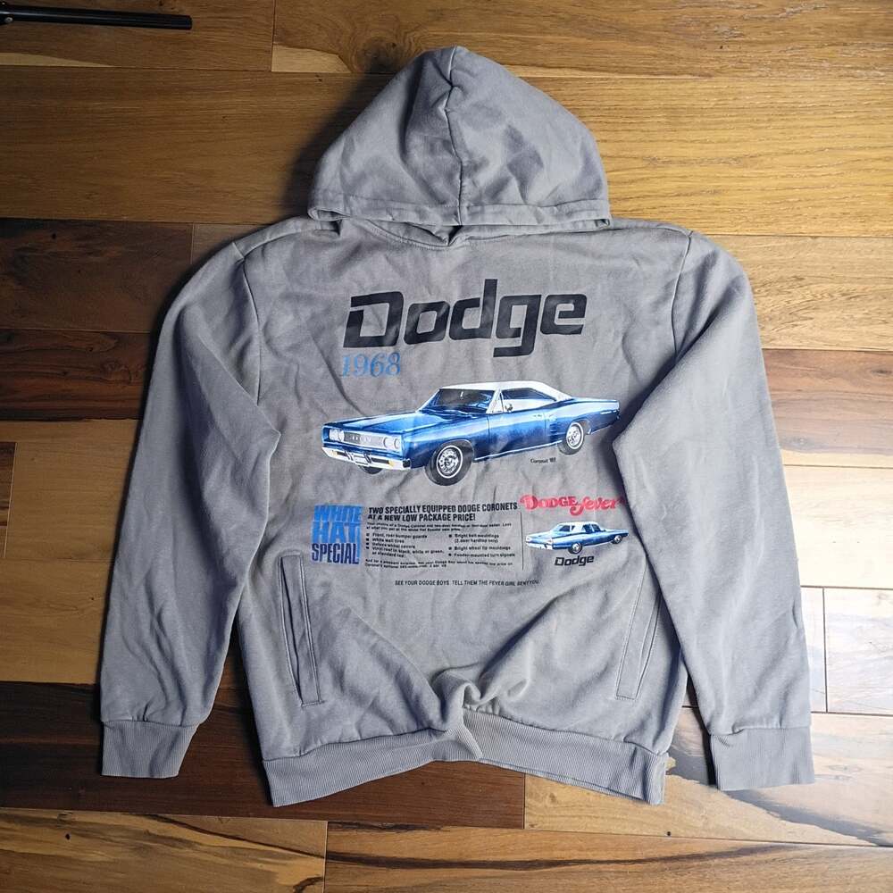 REASON x DODGE White Hat Special Hoodie - Grey